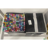 Set 168 Markere Duble, Flippy, pe Baza de Alcool, Geanta Impermeabila Inclusa, Culori Numerotate, 23 x 16 x 20 cm, Multicolor