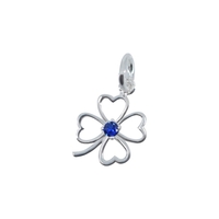 Pandantiv Argint 925 Jolie Silver Trifoi cu Piatra, 0.81 g