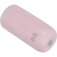 Umidificator, H2O, cu Difuzor de Aroma, Lumina de Noapte LED in 7 Culori, Zgomot Redus, 14.7x7.2cm, 350mL, Culoare Roz