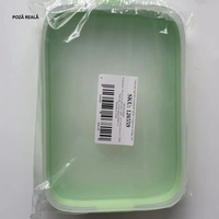 Recipient de Depozitare Alimente, Flippy, Etans, pentru Frigider, din Plastic, Mentinere Proaspata, Reutilizabil, Rezistent la Temperaturi Extreme, 22x14.7x5 cm, Verde