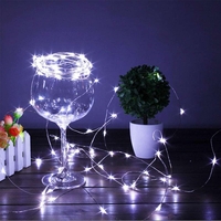 Instalatie Craciun, 5 metri, 50 LED-uri, USB, Telecomanda cu 8 functii, alb rece, Vafy