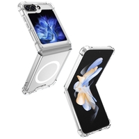 Husa pentru Samsung Galaxy Z FLIP6, Vafy, Husa de Protectie cu Anti-Shock, Tehnologie MagSafe Magnetic, Design Ultra Subtire, Anti alunecare, TPU Acrilic, Transparent