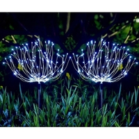 Lampa solara sub forma de artificii, 120 LED-uri, alb rece, Vafy