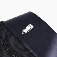 Borseta bicicleta impermeabila cu husa pentru telefon Flippy, montare pe ghidon, compatibila cu telefoane de pana la 16 cm, spatiu depozitare, 18.5x9.5 cm, rosu