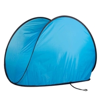 Cort plaja si picnic semi-deschis Sersimo, protectie UV, 150x90x90cm, albastru negru