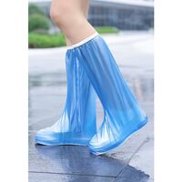 Protectie Incaltaminte pentru Ploaie si Noroi, Flippy, Impermeabila, Talpa Antiderapanta, cu Fermoar si Capsa, Inaltime 40 cm, Marime M 36-37, Albastru