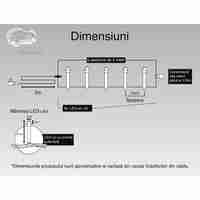 Instalatie Craciun, 5 m, 50 Led-uri ,Liniara, Multicolor, 8 jocuri de lumini, Transformator cu telecomanda, Interconectabila, Prelungitor 5 m inclus, Fir Transparent, Vafy