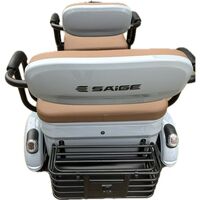 Triciclu Electric V6, Saige, Fara Permis, cu Doua Locuri, Motor 1800W, Baterie 72V24Ah, Autonomie 60km, 220x88x105 cm, Viteza Maxima 25km/h, Gri