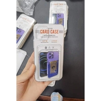 Husa protectie Vafy cu suport card compatibila cu Samsung S20 FE Transparent
