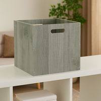 Cutie depozitare 5Five din lemn MDF, pentru raft, 30x30x30 cm, gri