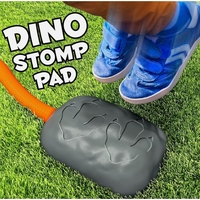 Jucarie pentru Copii, Flippy, Lansator de Rachete cu Piciorul, un Singur Lansator, 3 Rachete Donozauri cu Lumini, 30 cm Inaltime, Model Vulcan, Multicolor