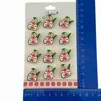 Set 12 Brose Martisor pentru Copii, Jolie, Model Ghiocel cu Motiv Traditional, Multicolor