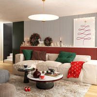 Riflaj MDF decorativ LDA PREMIUM de tip Panou Acustic, Coral, 260x40 cm