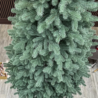 Brad artificial Christmas Deluxe by Sersimo, Kovalivska argintiu, 3D, 230 cm