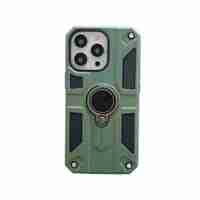 Husa protectie Vafy compatibila cu Apple iPhone 13 Mini Defender Model 5 cu suport,Verde