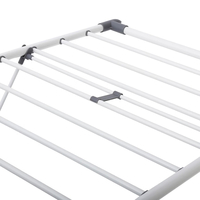 Uscator rufe 5Five Sinai cu lungime de uscare 15 m, otel si polipropilena, 150x61x96 cm, gri