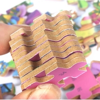 Puzzle 60 de Piese din Lemn in Cutie Metalica, Flippy, Model Submarin, Educativ, Dezvoltare Abilitati Cognitive, pentru Prescolari, 22.5x13.5 cm