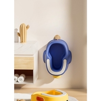 Olita pentru Copii, Flippy, +1an, Portabila, Design Ratusca, Model Prietenos, Non-Toxic, Compartiment Detasabil, cu Maner, Usor de Curatat, Albastru