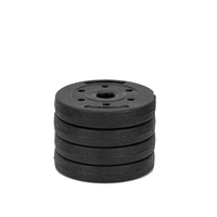 Set gantere reglabile 30 kg (2 x 15 kg), discuri cu invelis PP, negru