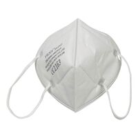 Set 50 bucati Masca de protectie faciala, Flippy®️, de unica folosinta, FFP2 CE 2163, 5 straturi, nesterila, ambalaj individual, Alb