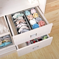 Cutie De Depozitare, Flippy, Pentru Lenjerie, Sosete Si Sutiene, Material Textil, 6 Compartimente, 32 x 16 x 10 cm, Culoare Gri