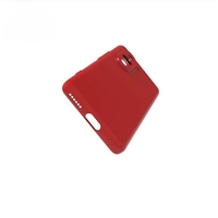 Husa pentru Huawei Y90, Vafy, Liquid Silicone, cu Microfibra pe interior, Protectie Antisoc, Rosu