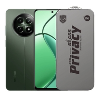 Folie de Protectie pentru Realme 12, Vafy, Sticla Securizata ESD Antistatica, Super-X Privacy OG, Margini Negre, 0.30 mm, Transparent Inchis