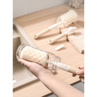Set 3 Perii de Spalat Biberoane, Vafy, pentru Tetina, Biberon, Pai, Materiale Sigure, fara BPA, Curatare 360°, Roz