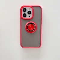 Husa de protectie Vafy compatibila cu Apple iPhone 13 Pro Max,Defender cu prindere inel,Rosu