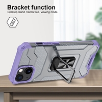 Husa de protectie Vafy compatibila cu Apple iPhone 13 Mini Acrylic Armor cu suport Mov