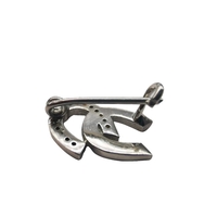 Brosa din Argint 925 Potcoava cu Pietre, 1.88 g
