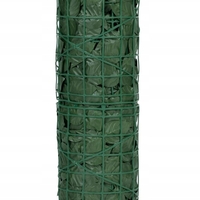 Gard artificial decorativ 50x500 cm, frunze ornamentale, protectie UV si intemperii, plastic PVC, verde inchis