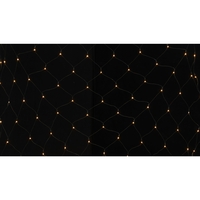 Instalatie Craciun tip plasa, cu transformator 31V, 1.5 m x 1.5 m, Alb Cald, 120 LED-uri V5, 8 jocuri de lumini, fir verde, Vafy