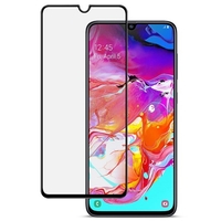 Folie de Protectie, Flippy, compatibil cu Samsung Galaxy A70, Lipire Completa, Sticla Securizata, Negru
