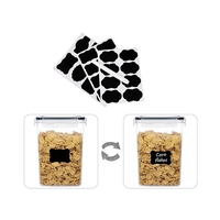 Cutii de depozitare alimente, Flippy, Set din 8 Cutii pentru Condimente, Cereale, Cutii pentru Bucatarie, din Plastic PP, Cutii Alimentare, Diferite Dimensiuni, Transparente