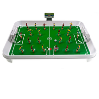 Joc fotbal de masa cu jucatori pe arc, set complet cu 22 figurine si tabla de scor, 50x37x13 cm