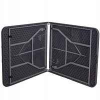 Masa dreptunghiulara pliabila multifunctionala, 1.8 m x 0.75 m x 0.75 m, neagra