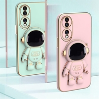 Husa Telefon 2in1, Vafy, Compatibila Huawei P50 Pro, Carcasa TPU cu Suport Inclus Tip Astronaut, Protectie Camere, Verde