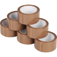 Set 36 Role Banda Adeziva, Low Noise, 5cm x 66 m, Ambalare Colete/Pachete, Maro