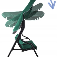 Leagan balansoar gradina Sersimo Modena, 3 locuri, 220kg, verde