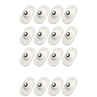 Set 16 Roti Autoadezive Universale, Flippy, pentru Mutat Mobila, Rotire 360 de Grade, Usor de Montat, ABS, 4.5x2.8x1.4 cm, Alb