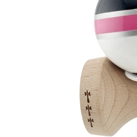 Kendama X Originala ROYAL SPIKE, Profesionala, Flippy, Cupe Mari KING SIZE V3, Super Sticky, Gaura in Baza, Rulment Metalic, din lemn 18 cm, Ata 62/65 cm, Inel Roz