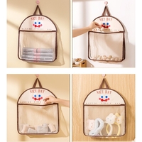 Geanta de Depozitare, Flippy, Tip Saculet, de Agatat, Multifunctionala, din Plasa, 40 x 10 x 44 cm, Maro