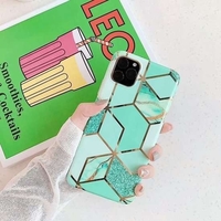 Husa protectie pentru Samsung S20 Ultra Soft IMD TPU Marble Geometric Verde