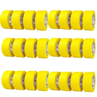 Set 24 Role Banda Adeziva de Mascare, Rezistenta UV, 48mmx50m, Rezistenta, Aderenta, Galbena