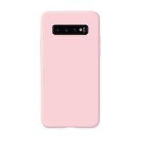 Husa protectie Vafy compatibila cu Samsung Galaxy S10 E Liquid Silicone Case Roz