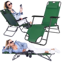 Sezlong pliabil SERSIMO GC5, Relax Zero Gravity, 80x60x153cm, Verde