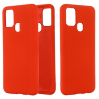 Husa protectie Vafy compatibila cu Samsung Galaxy A21S Liquid Silicone Case Rosu