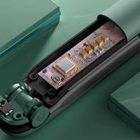 Placa de Par fara Fir, Vafy, Adaptor Tip C, 4 Trepte de Temperatura, Tensiune 5V, Capacitate Baterie 5000 mAh, Indreptat, Ondulat, 23.5x3.3x4.5 cm, Verde