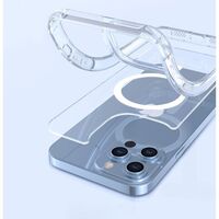 Husa MagSafe Silicone pentru iPhone 14 Pro, Vafy, Transparenta